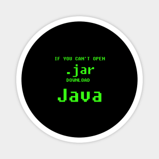 java programmer t-shirt Magnet